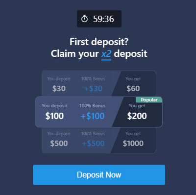 ExpertOption - Deposit money