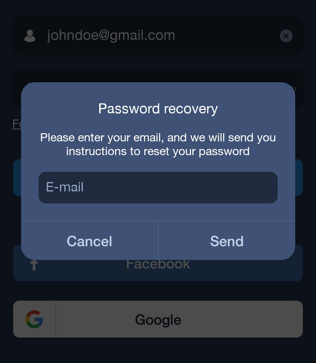 ExpertOption - Forgot password